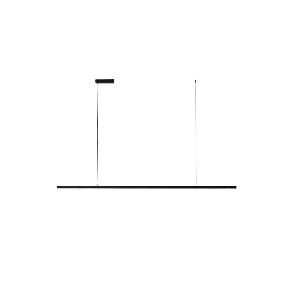 Suspension LED Linéaire Minimaliste, Métal Acrylique Profil Fin