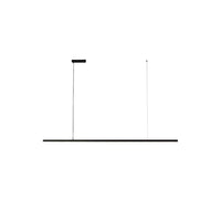Suspension LED Linéaire Minimaliste, Métal Acrylique Profil Fin