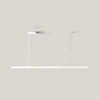 Suspension LED Linéaire Minimaliste, Métal Acrylique Profil Fin