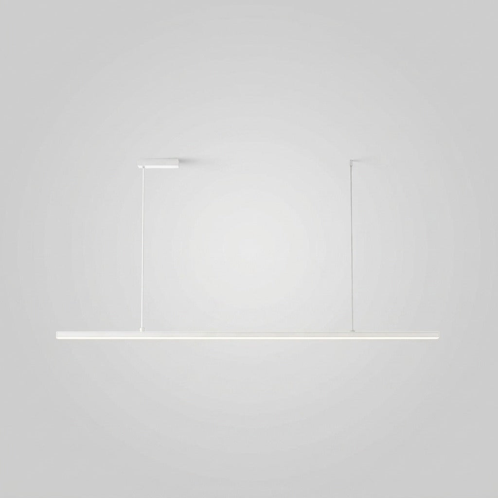 Suspension LED Linéaire Minimaliste, Métal Acrylique Profil Fin
