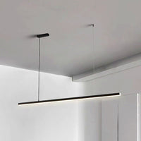 Suspension LED Linéaire Minimaliste, Métal Acrylique Profil Fin