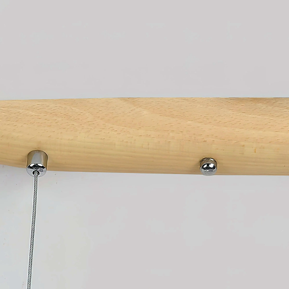 Suspension Linéaire Bois Minimaliste, Design Moderne Chaleureux, Salle