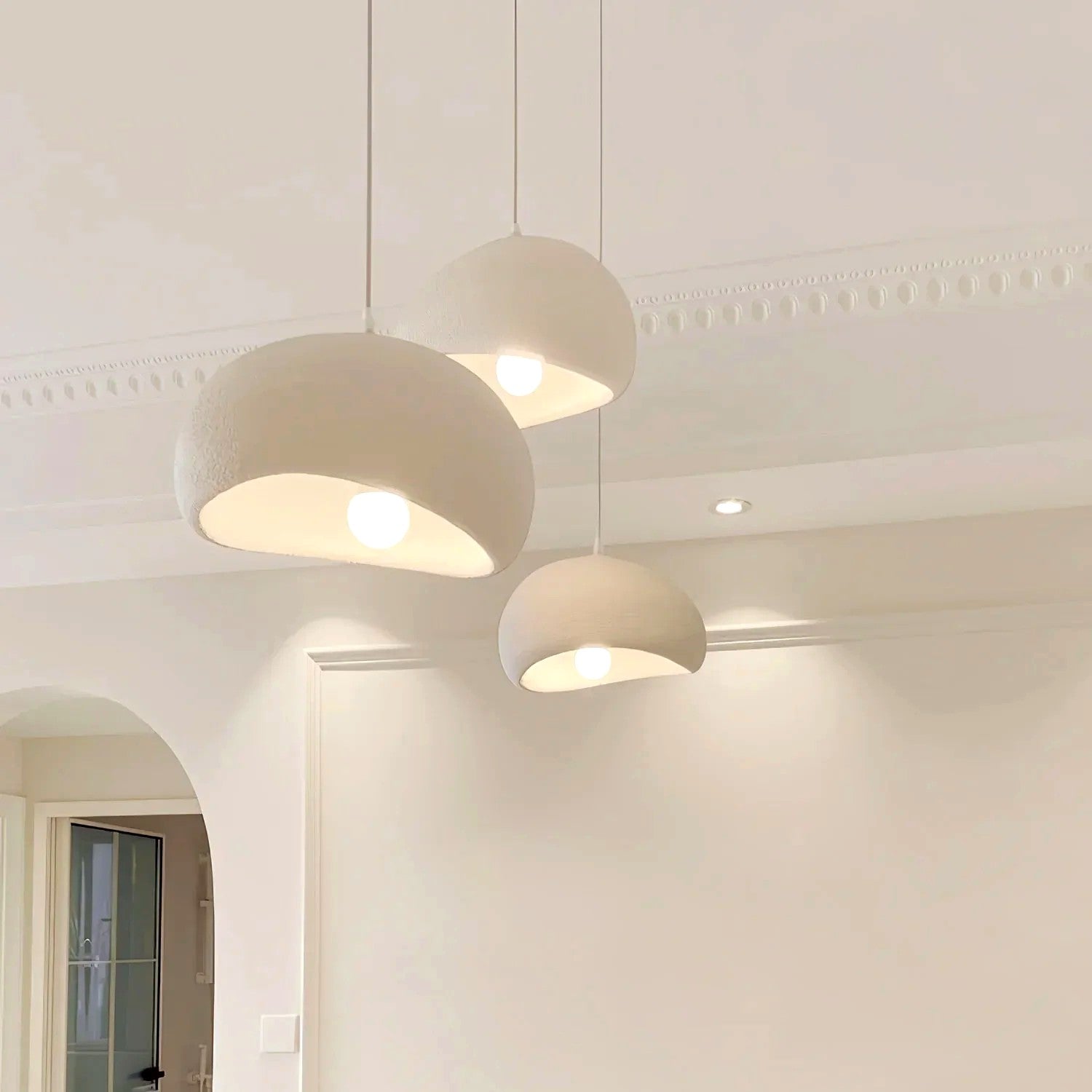 Suspension Nuage Nordique Textile Douce, Design Poétique Onirique