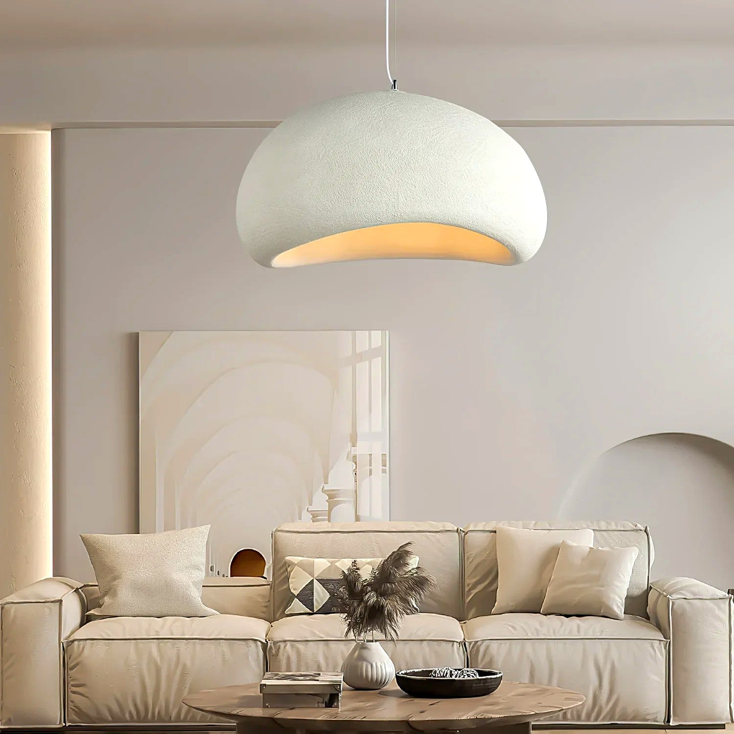 Suspension Nuage Nordique Textile Douce, Design Poétique Onirique