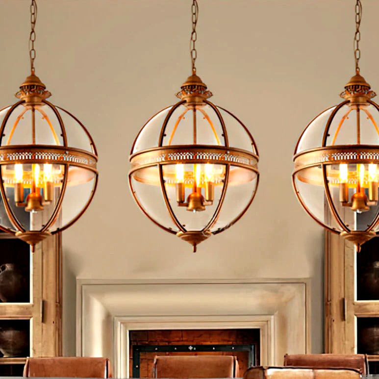 Suspension Rétro Verre Travaillé Élégante, Charme d'Époque Intemporel