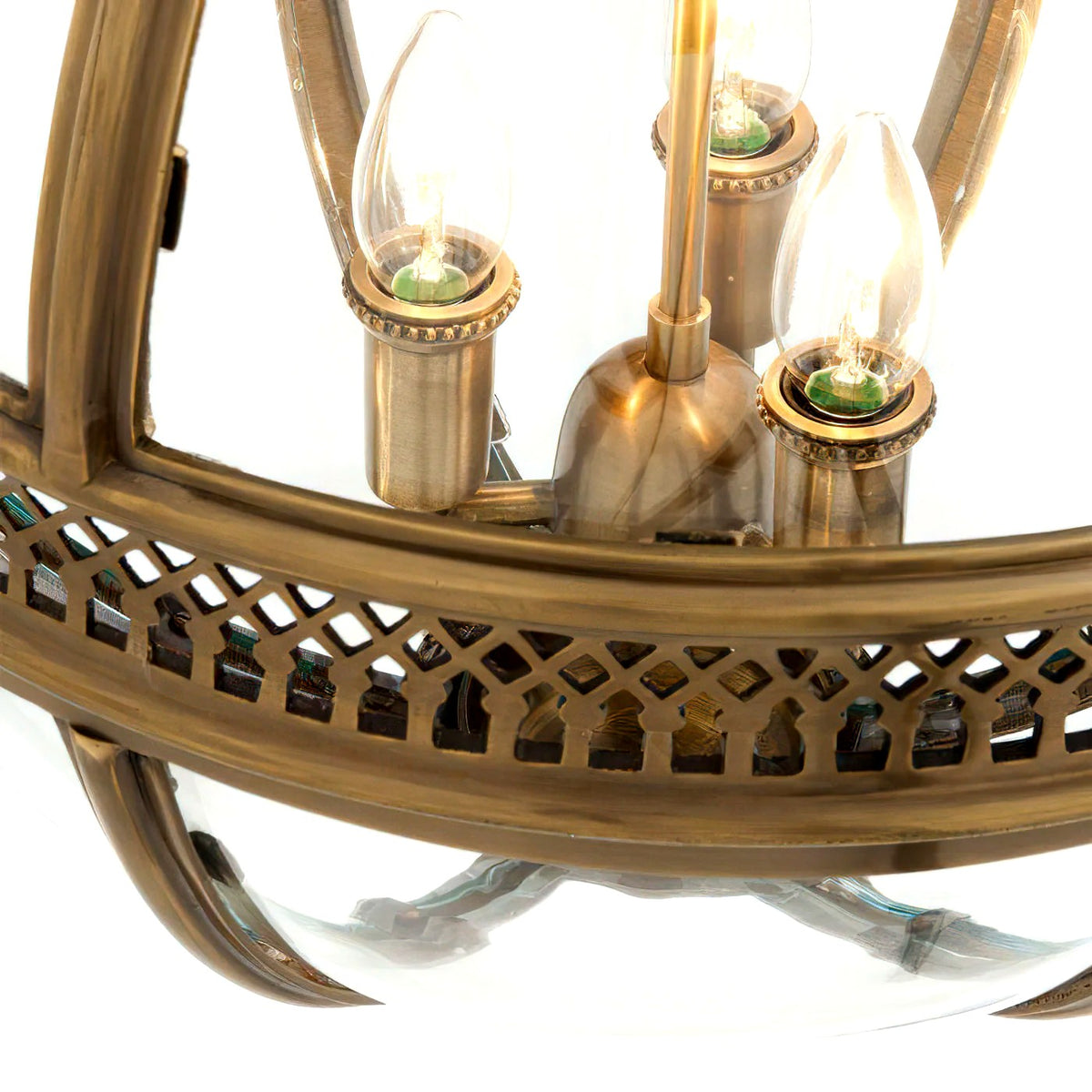 Suspension Rétro Verre Travaillé Élégante, Charme d'Époque Intemporel