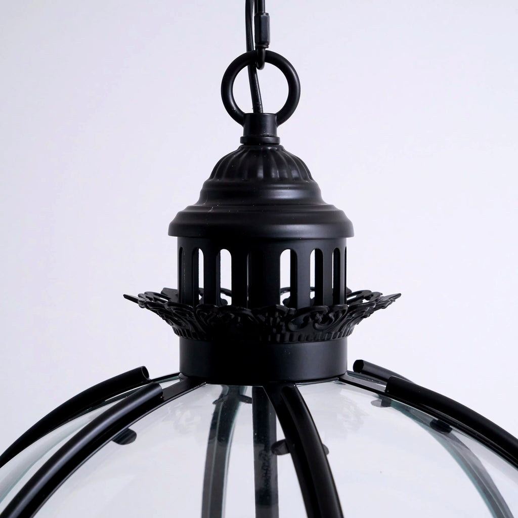 Suspension Rétro Verre Travaillé Élégante, Charme d'Époque Intemporel