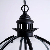 Suspension Rétro Verre Travaillé Élégante, Charme d'Époque Intemporel