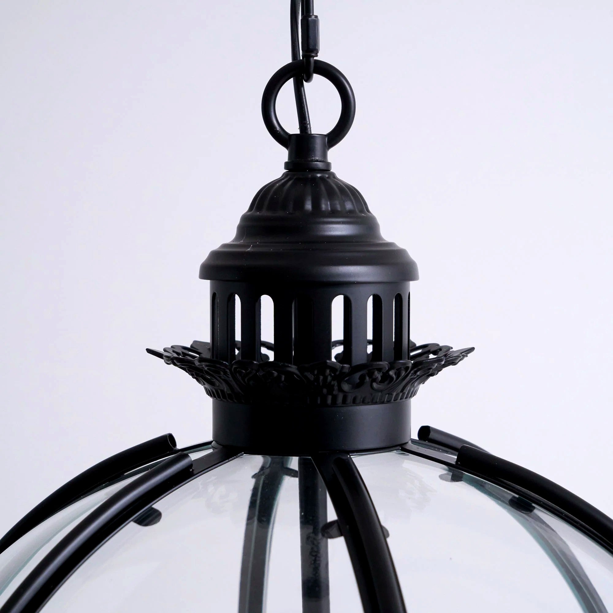 Suspension Rétro Verre Travaillé Élégante, Charme d'Époque Intemporel