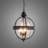 Suspension Rétro Verre Travaillé Élégante, Charme d'Époque Intemporel