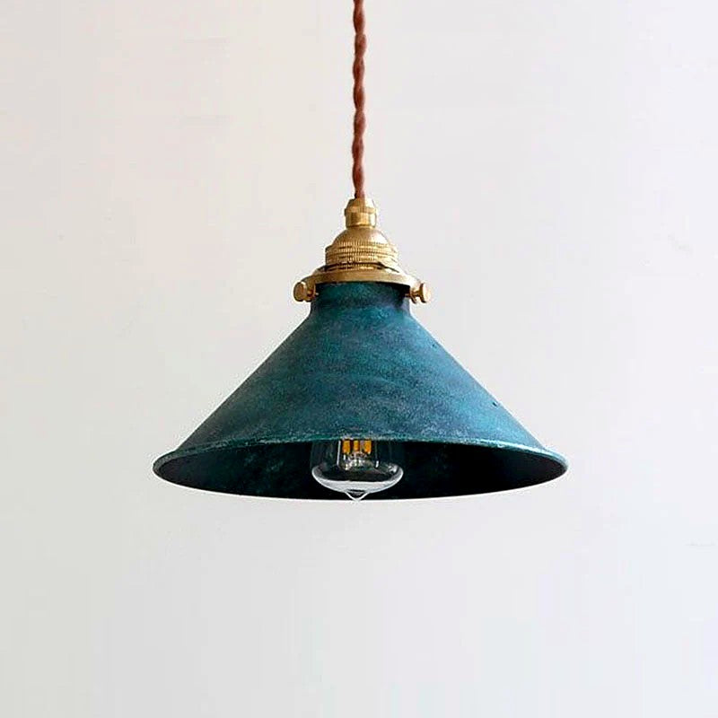 Suspension Vintage Rustique Métal Compacte, Charme Rétro Authentique