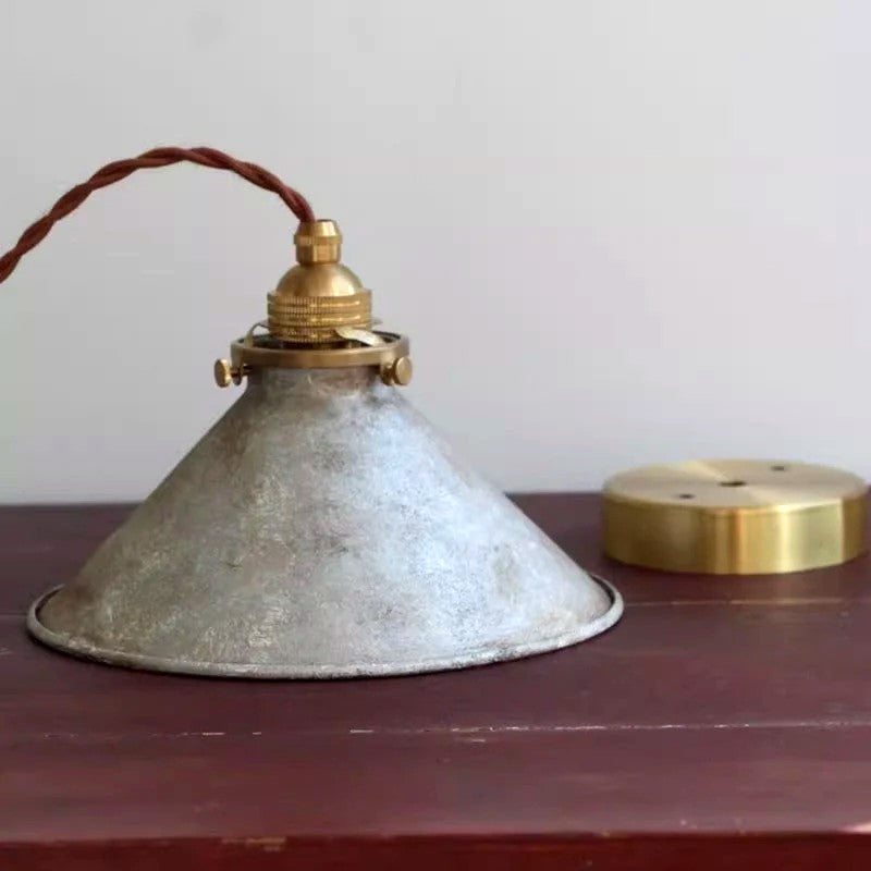 Suspension Vintage Rustique Métal Compacte, Charme Rétro Authentique