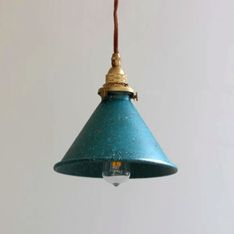 Suspension Vintage Rustique Métal Compacte, Charme Rétro Authentique