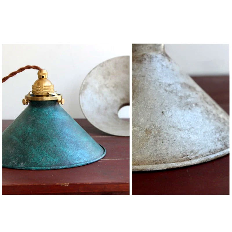 Suspension Vintage Rustique Métal Compacte, Charme Rétro Authentique